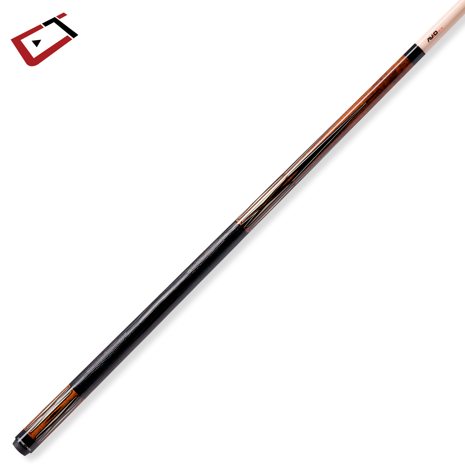 BAGUETTE DE BILLARD CUETEC AVID PROOF BRUNE LTC WRAP EN CUIR 12.25MM 19OZ