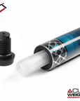 CUETEC CYNERGY POOL CUE X LAGOON NAVY AND SILVER 11.8MM 19OZ