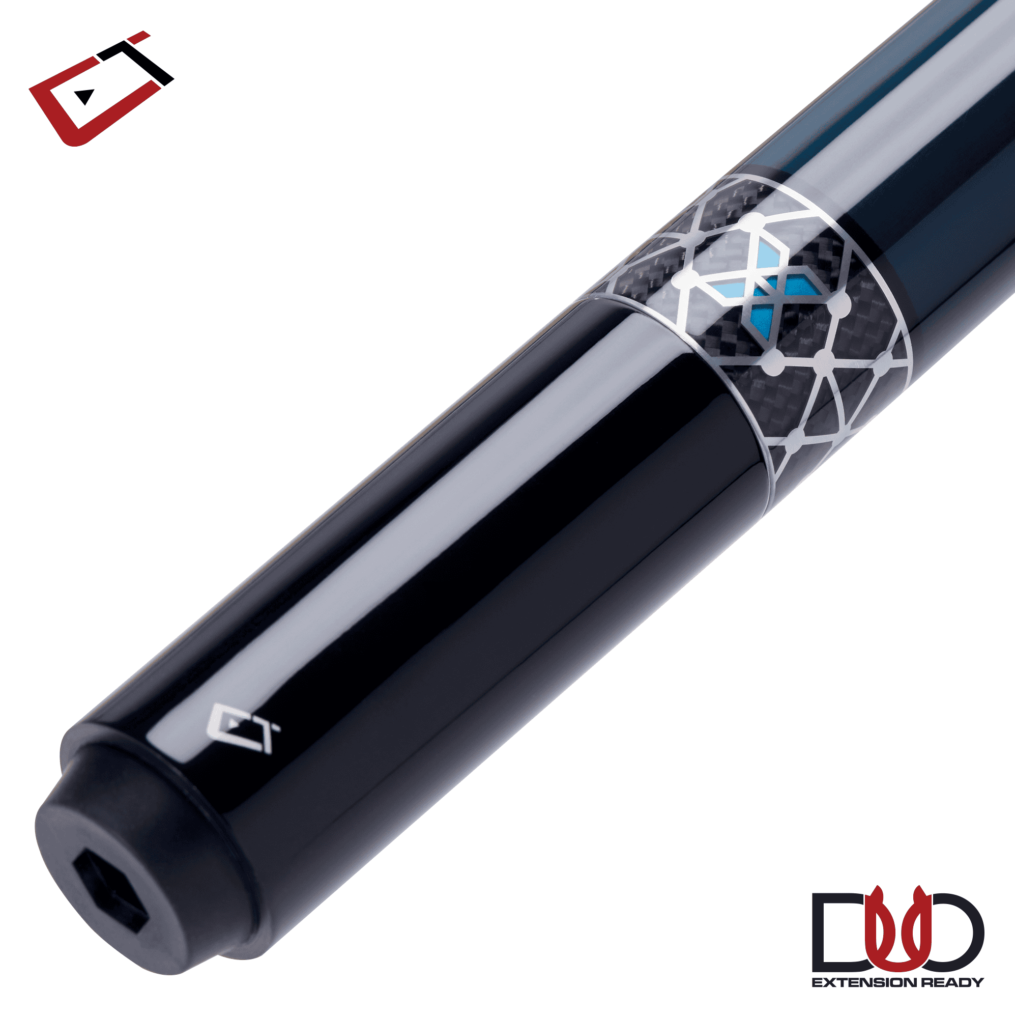 BAGUETTE DE BILLARD CUETEC CYNERGY X LAGOON MARINE ET ARGENT 12.5MM 19OZ