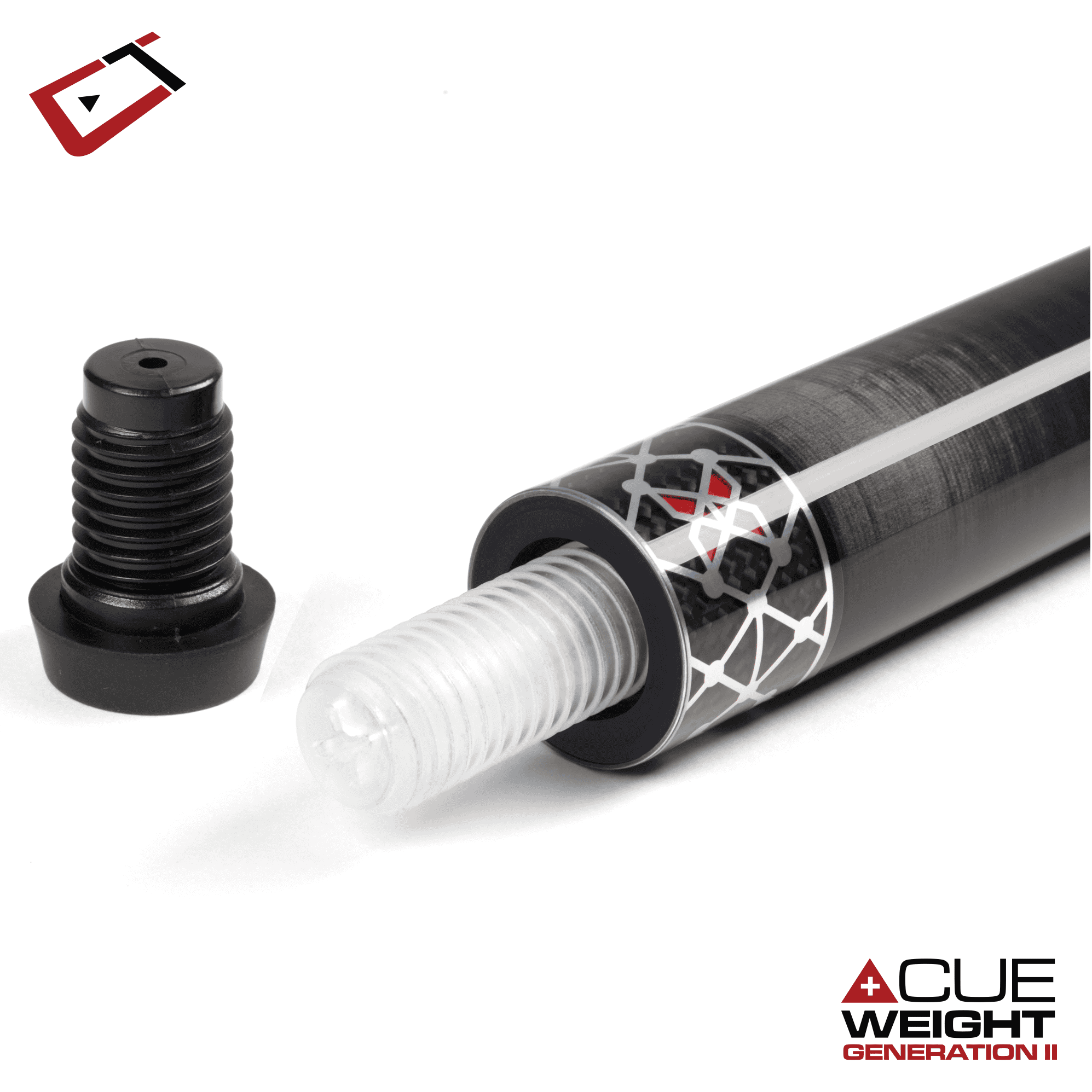 BAGUETTE DE BILLARD CUETEC CYNERGY NOIR ET ARGENT X RAW 11.8MM 19 OZ