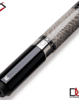 Baguette de billard Cuetec Cynergy Truewood Sycamore II, gris et noir, sans grip, 12,5 mm, 19 oz
