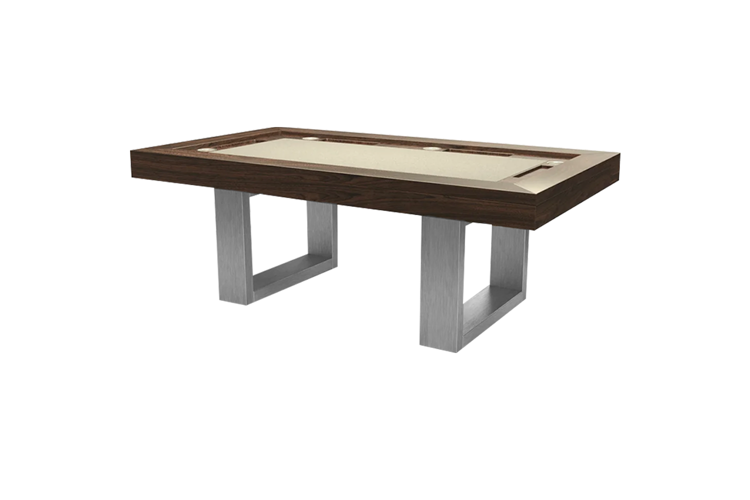 TABLE DE JEUX RECTANGULAIRE BRIDGE STAINLESS