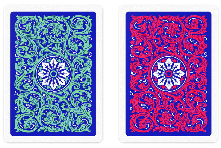COPAG JEU DE CARTES POKER EN PLASTIQUE NEOTERIC MODÈLE 1546 JUMBO ROUGE ET BLEU ET VERT