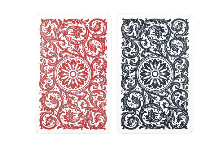 COPAG JEU DE CARTES BRIDGE EN PLASTIQUE DOUBLE ENSEMBLE 1546 JUMBO ROUGE ET NOIR