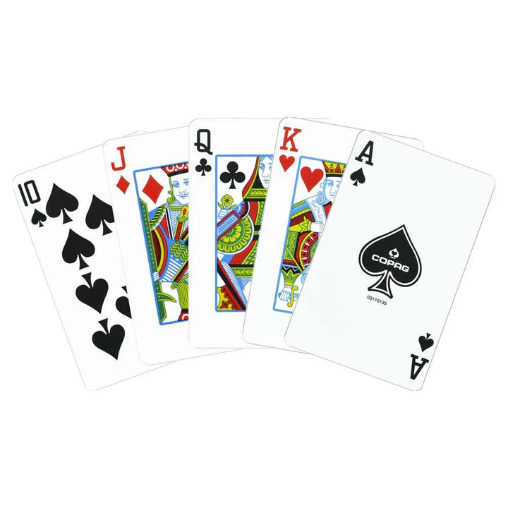 COPAG PLASTIQUE BRIDGE  DECKCARDS 1546 REGULAR RED AND BLUE