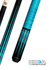 KODA SPORTS KD55BL POOL CUE - BLUE 12.5MM 19OZ