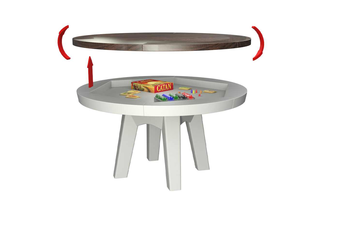 LUXX DUO TABLE DE JEUX RONDE