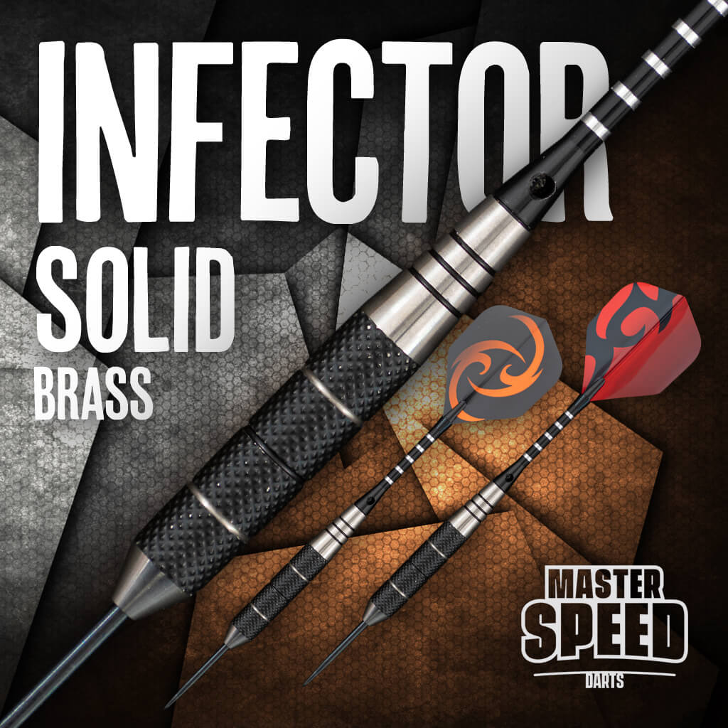 MASTER SPEED INFECTOR BRASS STEEL TIP DARTS
