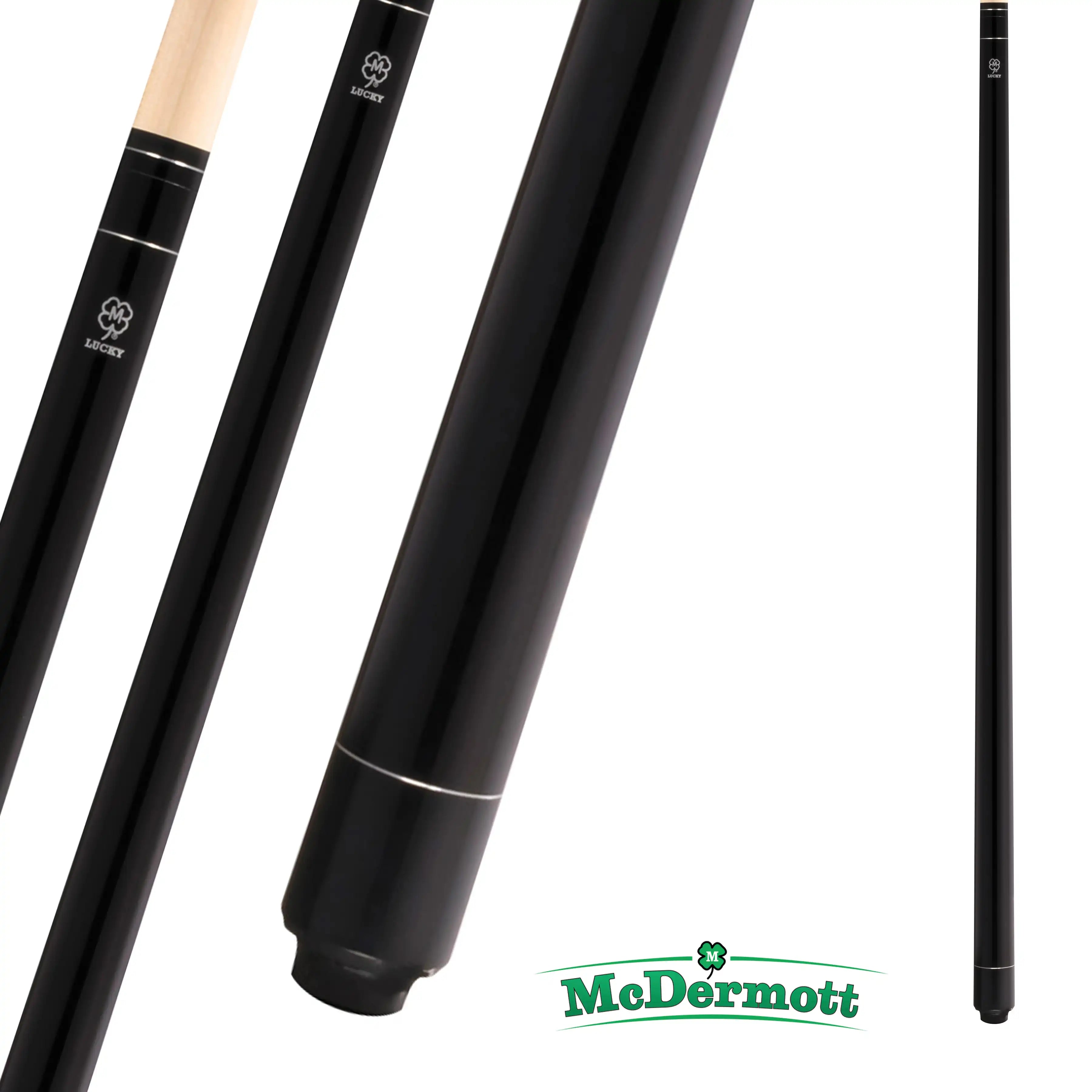 MCDERMOTT POOL CUE LUCKY SERIES L1 BLACK 13MM 190Z