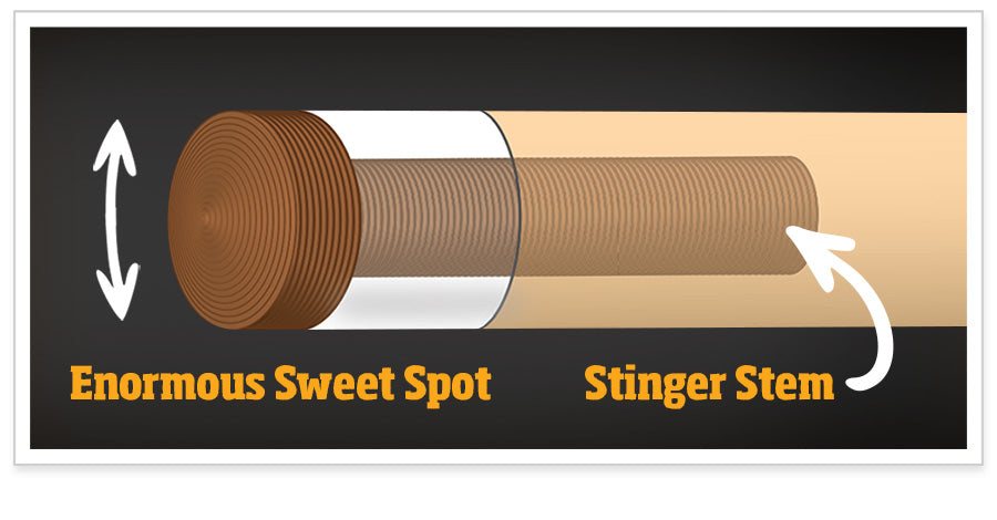 BAGUETTE DE SAUTS & CASSE STINGER PAR MCDERMOTT NG08 NOIRE 13MM 190Z