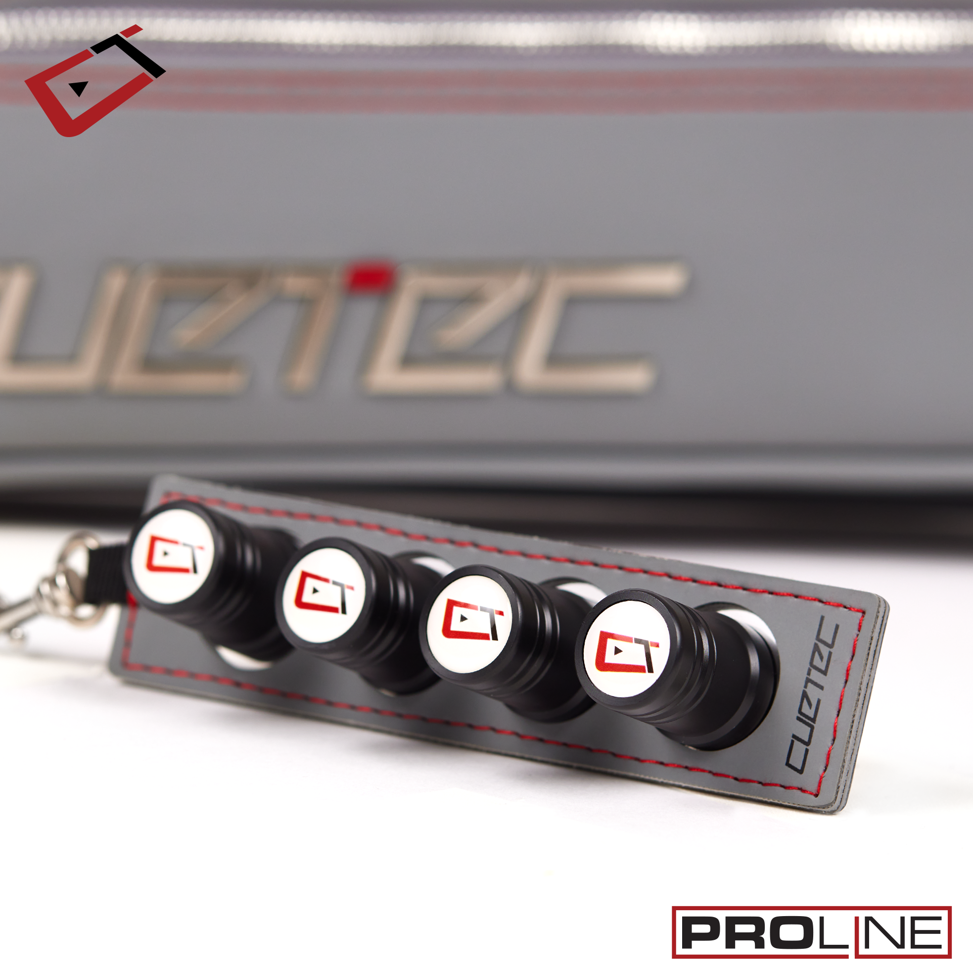 ÉTUI POUR BAGUETTE DE BILLARD CUETEC PROLINE 2 MANCHES 4 FLÈCHES GRIS