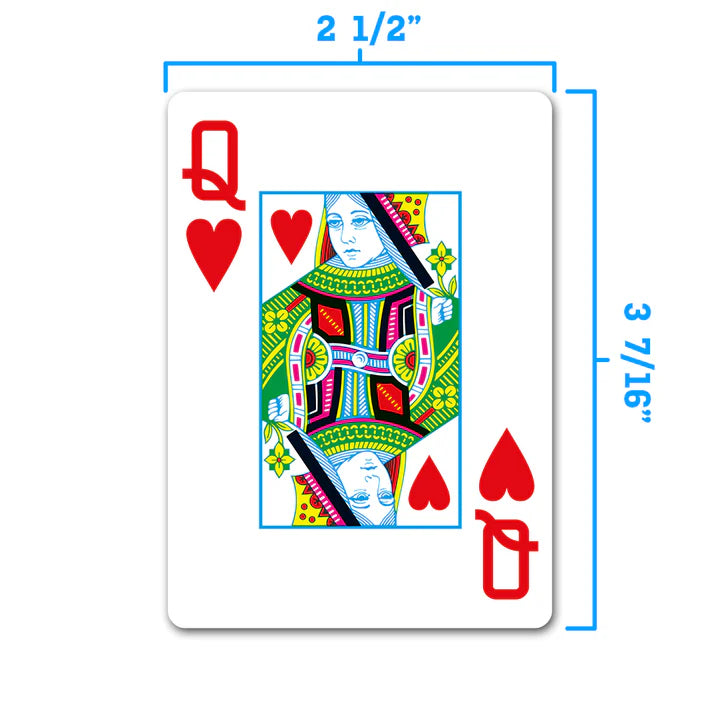 COPAG EXPORT PLASTIC POKER DECK CARDS JUMBO RED AND BLUE