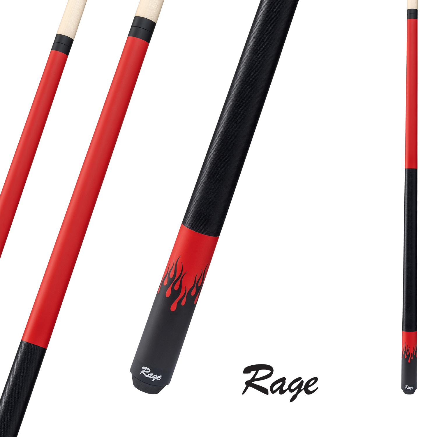 BAGUETTE RAGE RG51 ROUGE DE BRUNSWICK BILLIARDS 13MM 19OZ