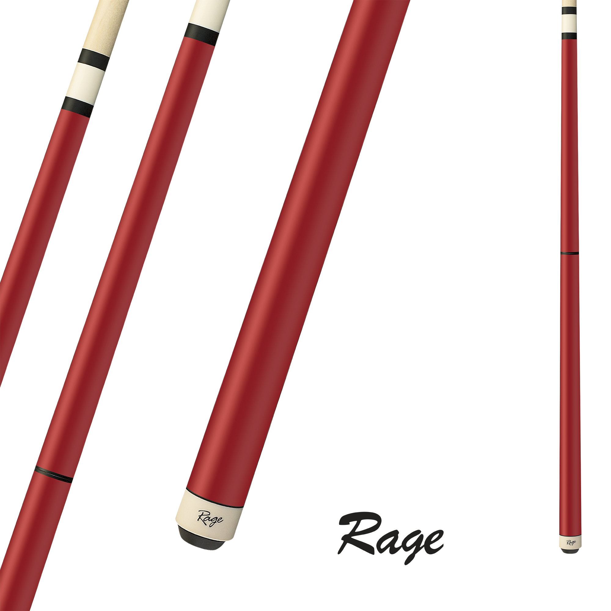 BAGUETTE DE BILLARD RAGE HEAVY HITTER JUMP/BREAK ROUGE 13MM 25OZ