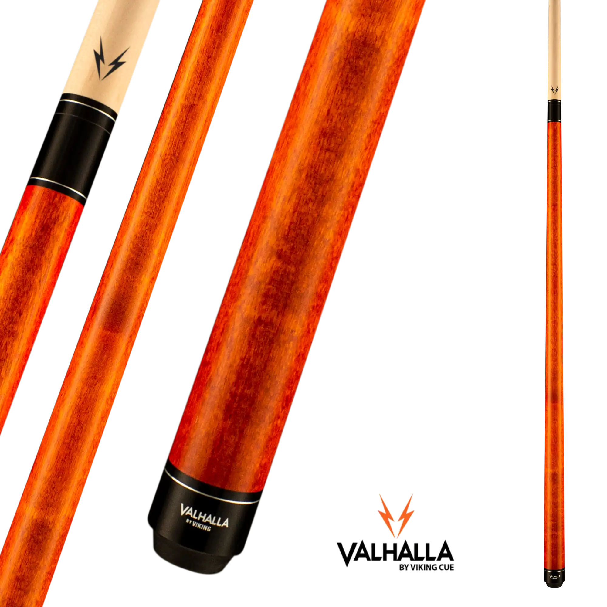BAGUETTE DE BILLARD VIKING VALHALLA VA109 ORANGE SANS WRAP 13MM 19OZ