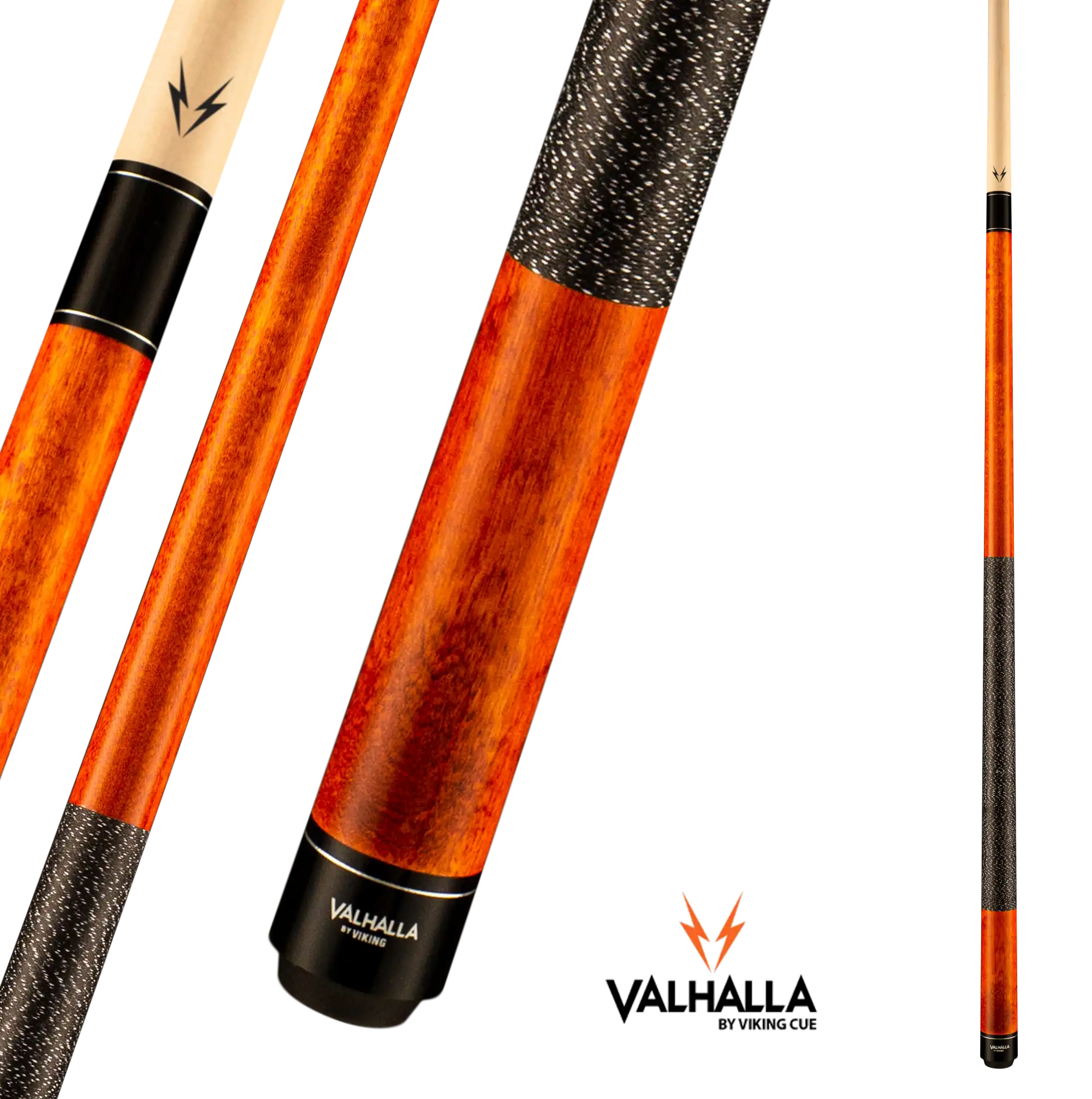 BAGUETTE DE BILLARD VIKING VALHALLA VA119 ORANGE WRAP EN LIN 13MM 19OZ