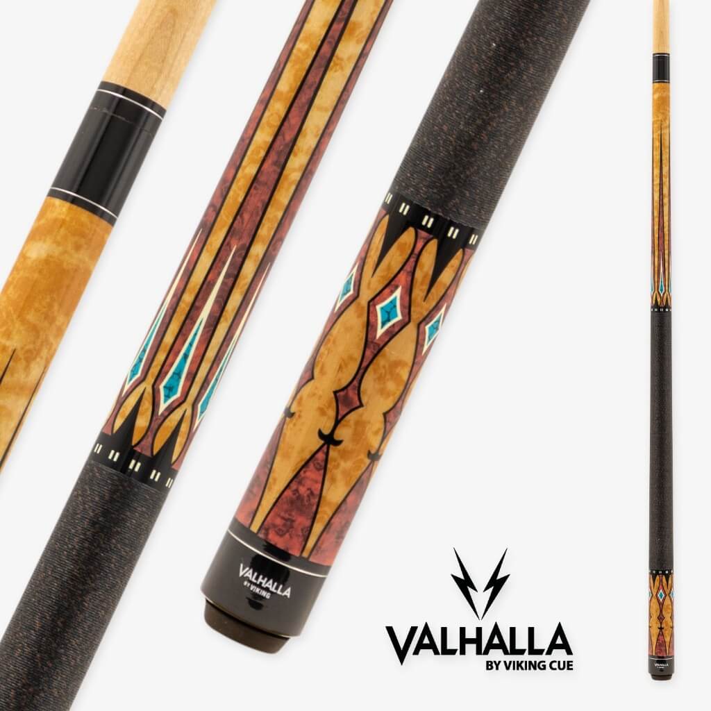 VIKING VALHALLA VA502 19OZ BROWN, NATURAL AND BLUE POOL CUE