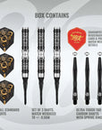 SHOT VIKING WOLF SOFT TIP DART SET - 90% TUNGSTEN BARRELS