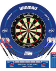 WINMAU® PDC SURROUND BLADE 6 DARTBOARD & BRASS DARTS COMBO SET