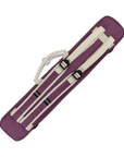 ACTION BUTTERFLY VANITY BACKPACK STRAPS 3X5 SOFT CUE CASE - PURPLE