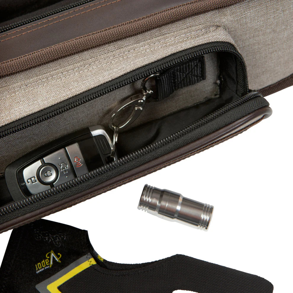 ÉTUI SOUPLE LUCASI 2M 4F GRIS ET BRUN