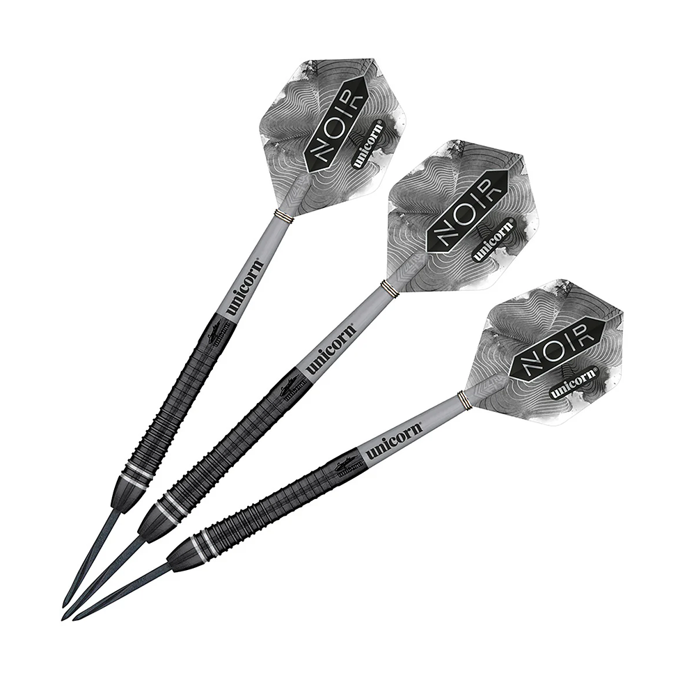 ENSEMBLE DE FLÉCHETTES UNICORN GARY ANDERSON PHASE 6 BLACK POINTE ACIER TUNGSTÈNE 90 % 23G