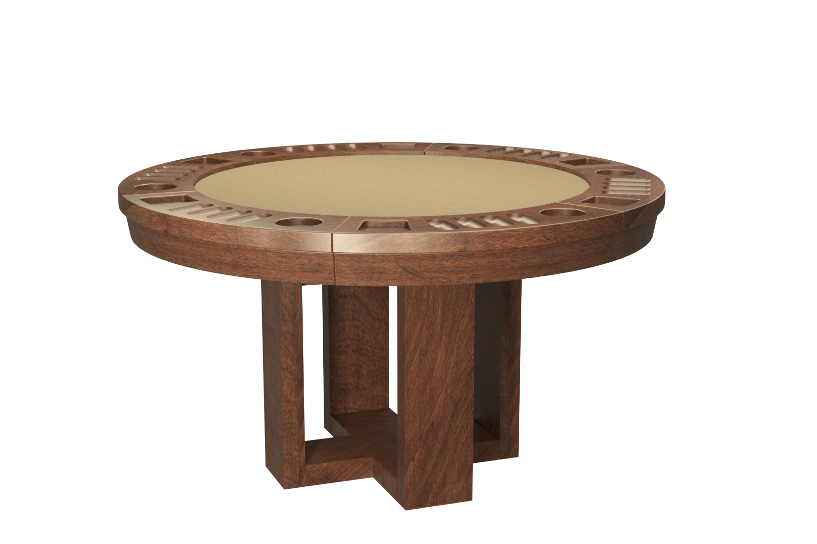 TABLE DE JEUX RONDE BRIDGE