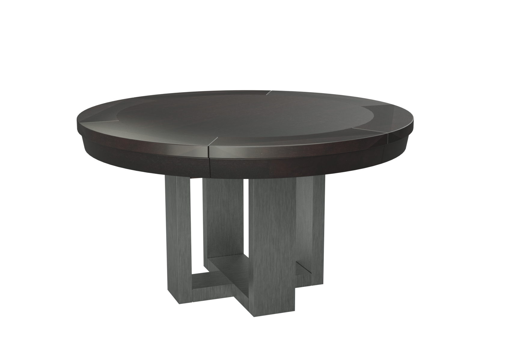 TABLE DE JEUX RONDE BRIDGE STAINLESS