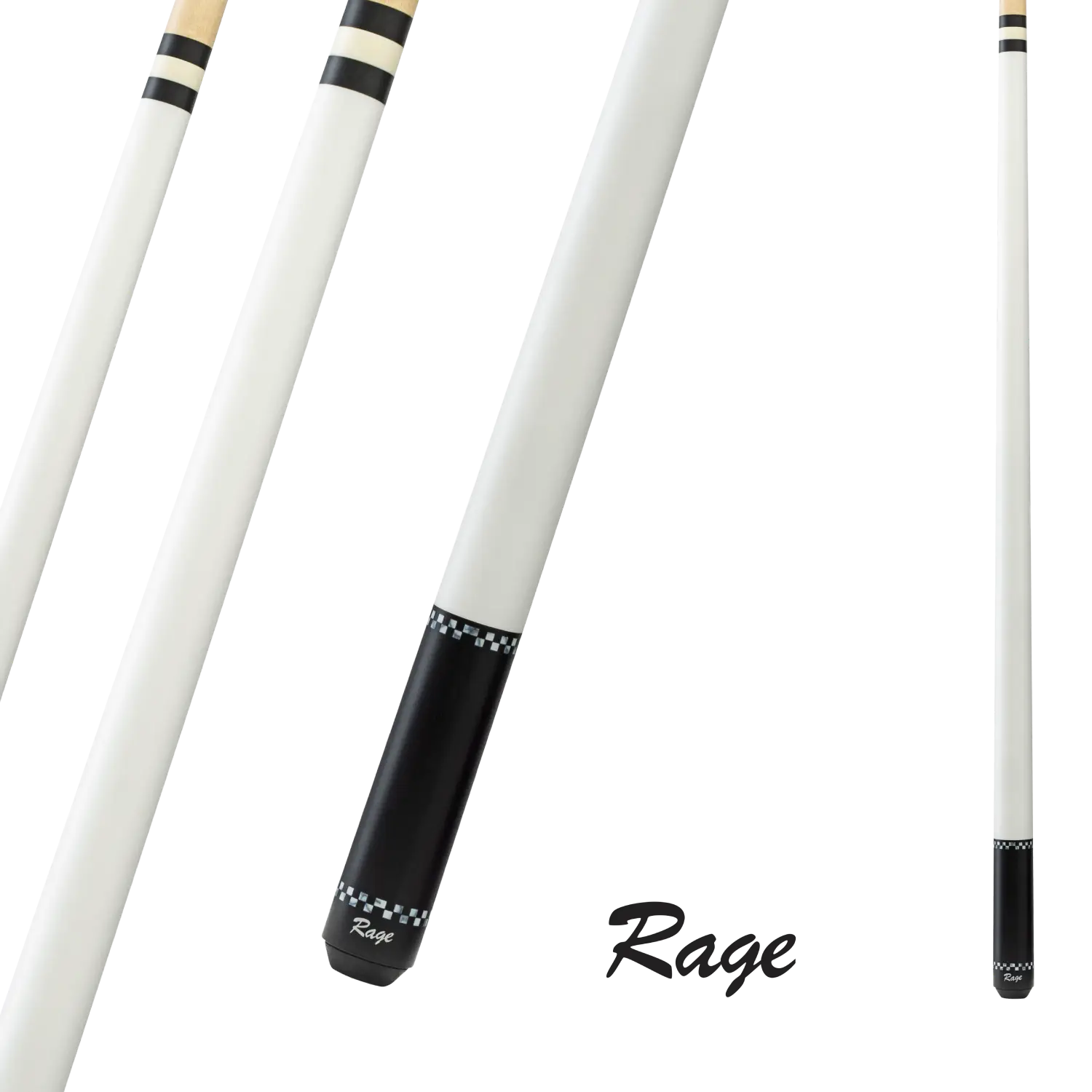 BAGUETTE RAGE RG02 BLANCHE DE BRUNSWICK BILLIARDS 13MM 19OZ