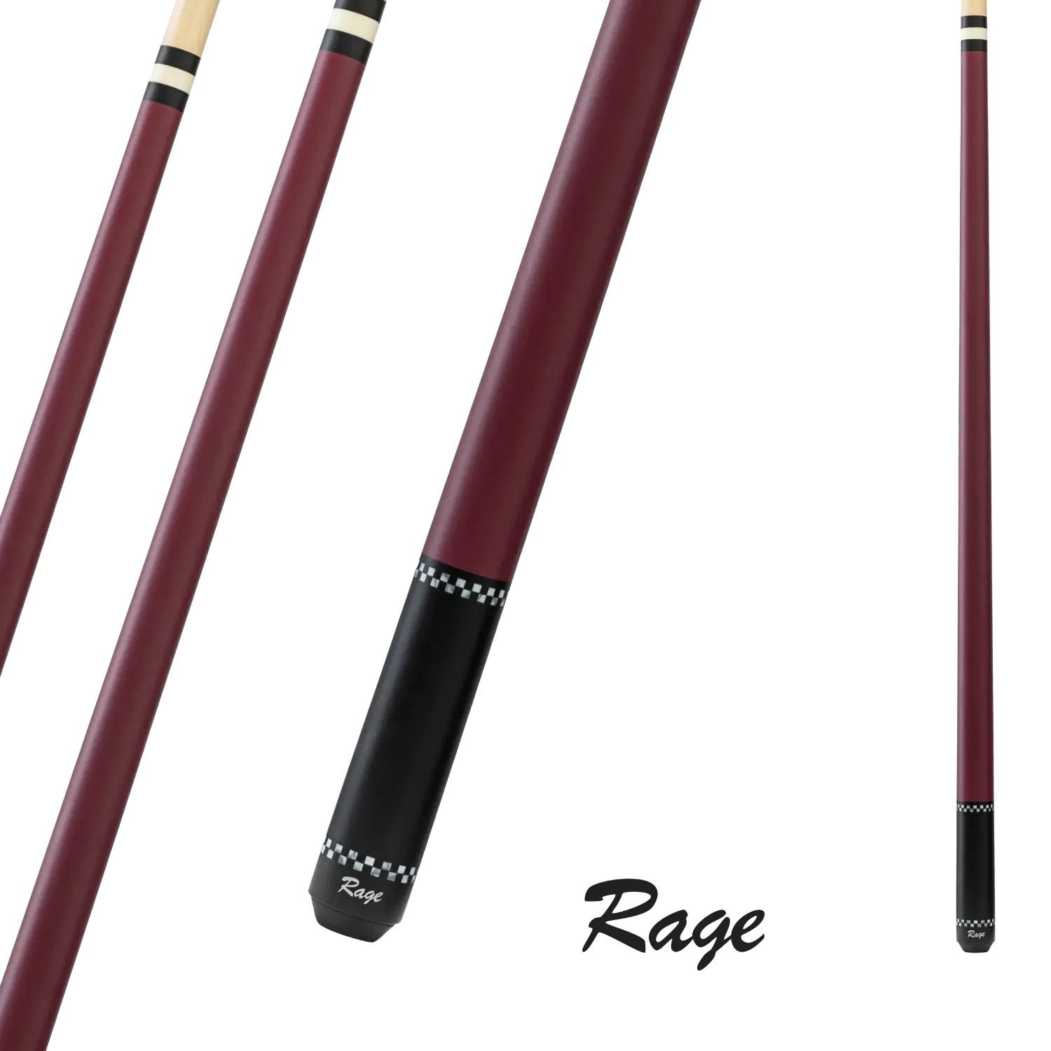 BAGUETTE RAGE RG05 BOURGOGNE DE BRUNSWICK BILLIARDS 13MM 19OZ