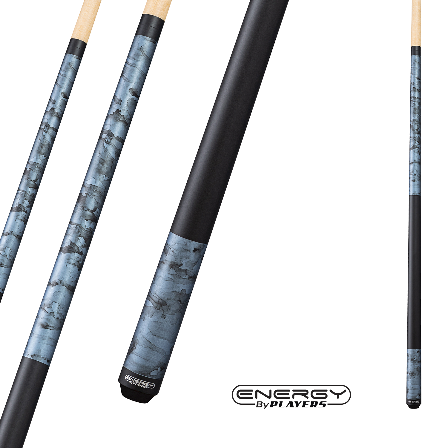 BAGUETTE DE BILLARD ENERGY PAR PLAYERS FINITION MATTE TEAL SMOKE 13MM 19OZ