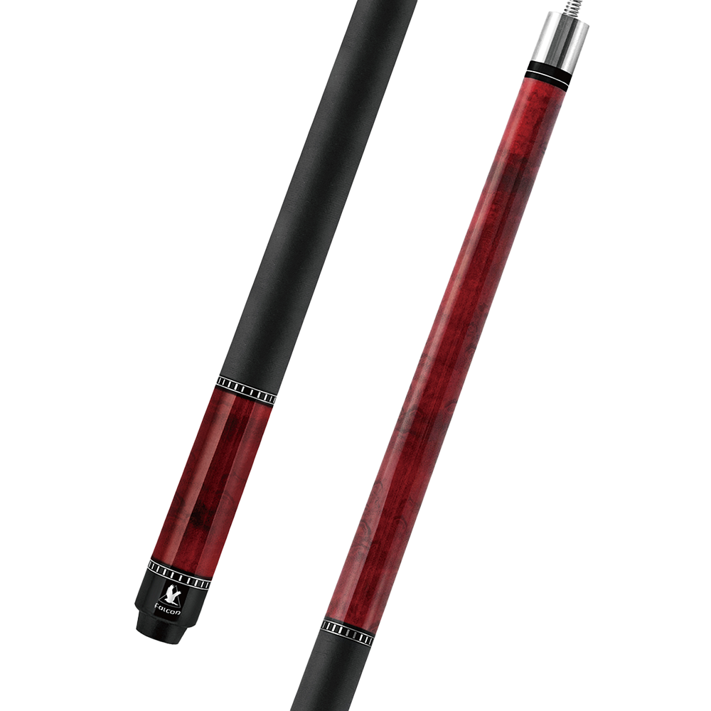 BAGUETTE DE BILLARD FALCON NFZ ROUGE WRAP EN LIN 13MM 19OZ