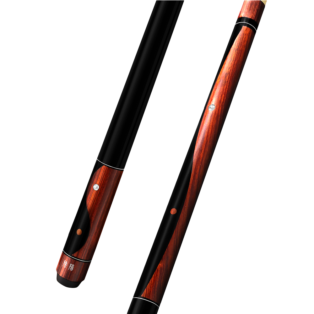 BAGUETTE DE BILLARD FALCON YIN YANG BRUN ET NOIR 13MM 19OZ