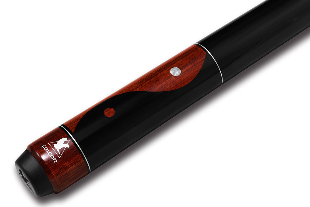 BAGUETTE DE BILLARD FALCON YIN YANG BRUN ET NOIR 13MM 19OZ