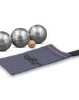 ENSEMBLE DE TROIS BOULES DE PÉTANQUE OBUT JB VINTAGE DUAL