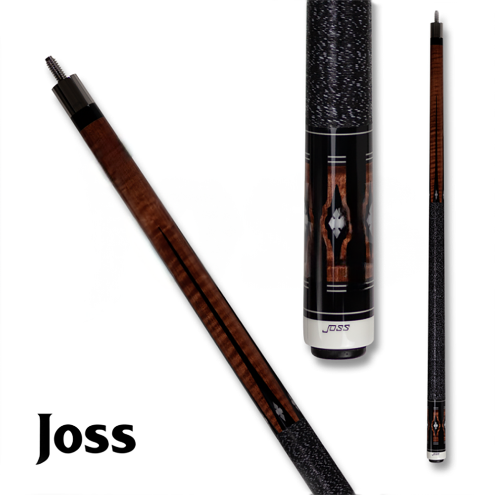BAGUETTE DE BILLARD JOSS JOS204 AVEC GRIP MARRON ET NOIR 13MM 19OZ