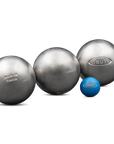 OBUT SET OF THREE PÉTANQUE BOULES LOISIR LISSE INOX