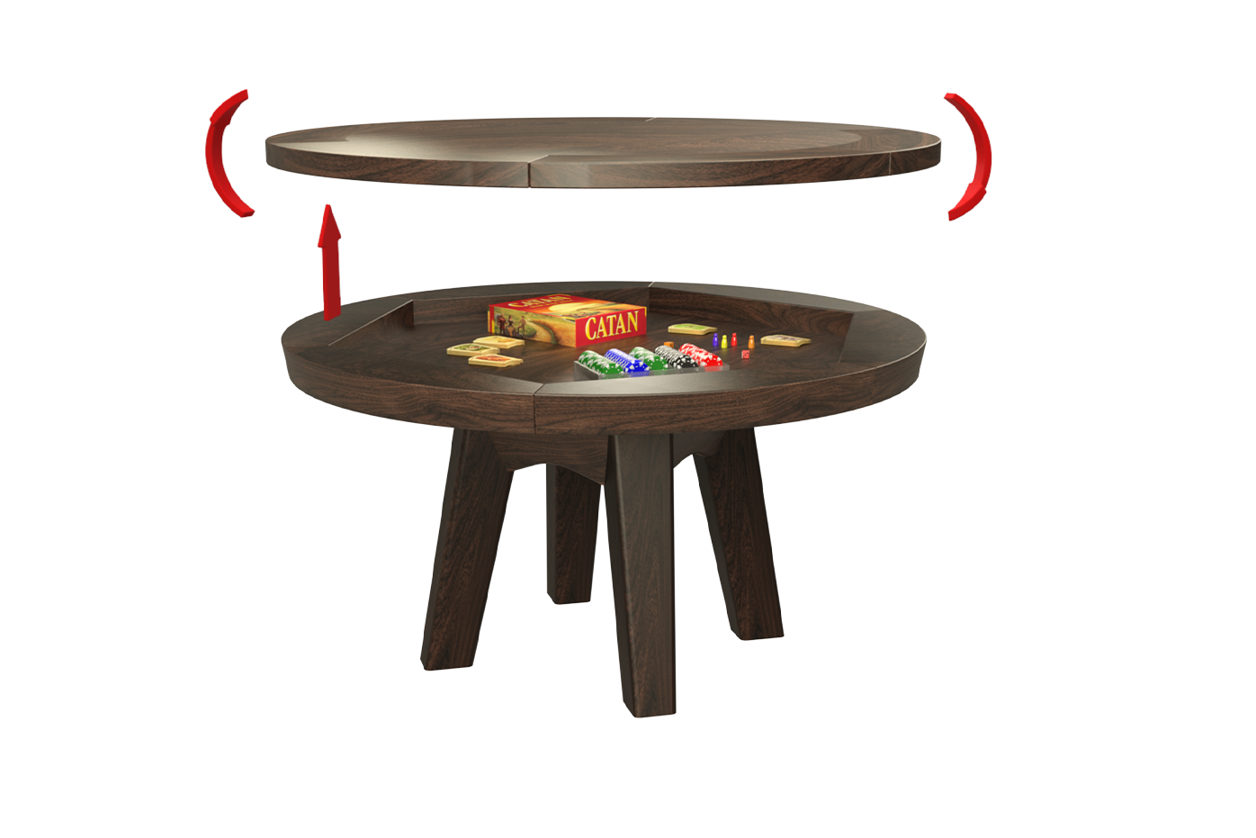 LUXX TABLE DE JEUX RONDE