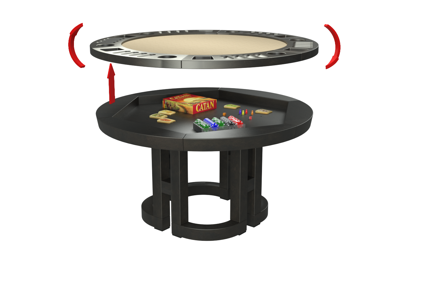 TABLE DE JEUX RONDE MAZE