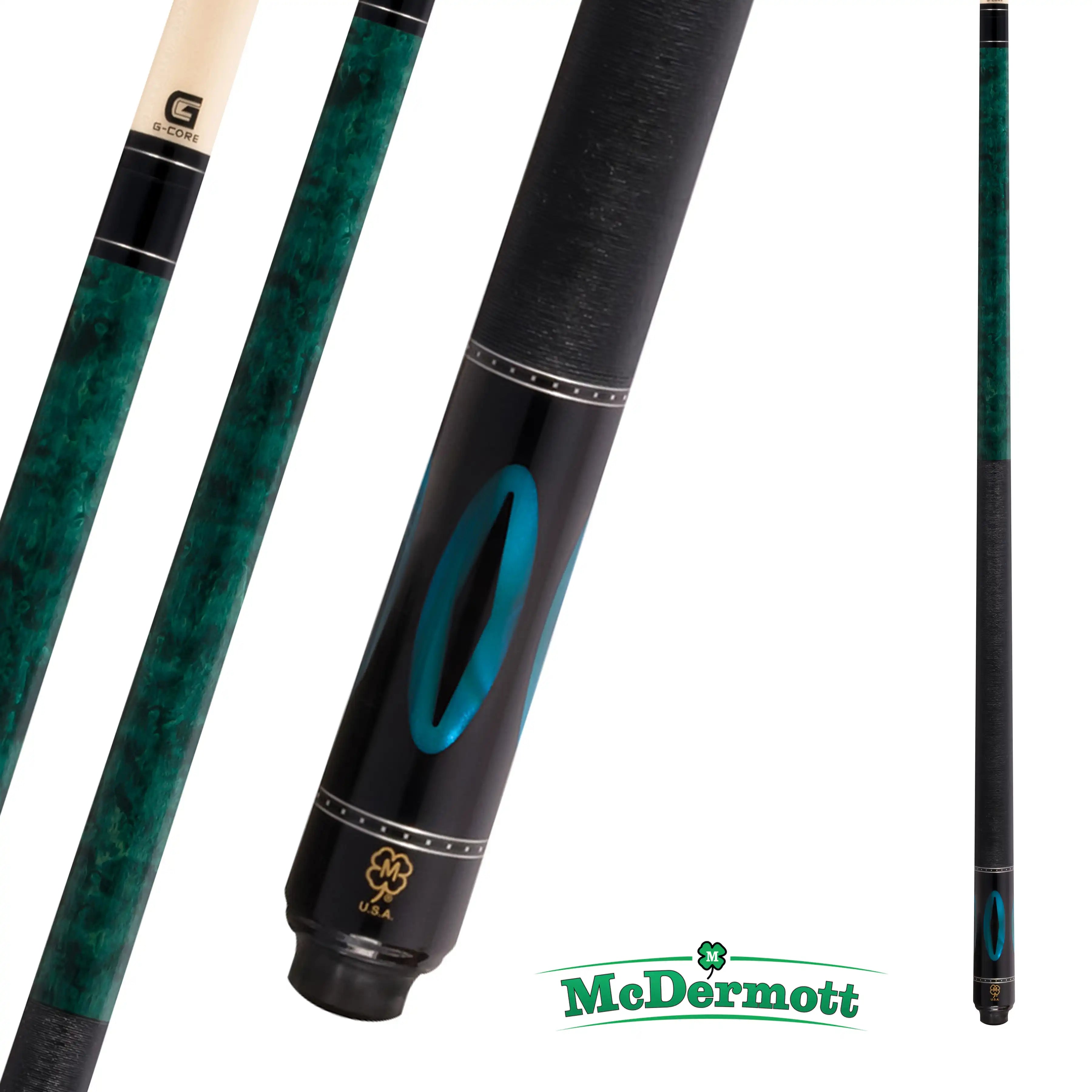 MCDERMOTT POOL CUE G-SERIES G213 TEAL 12.5MM 19OZ