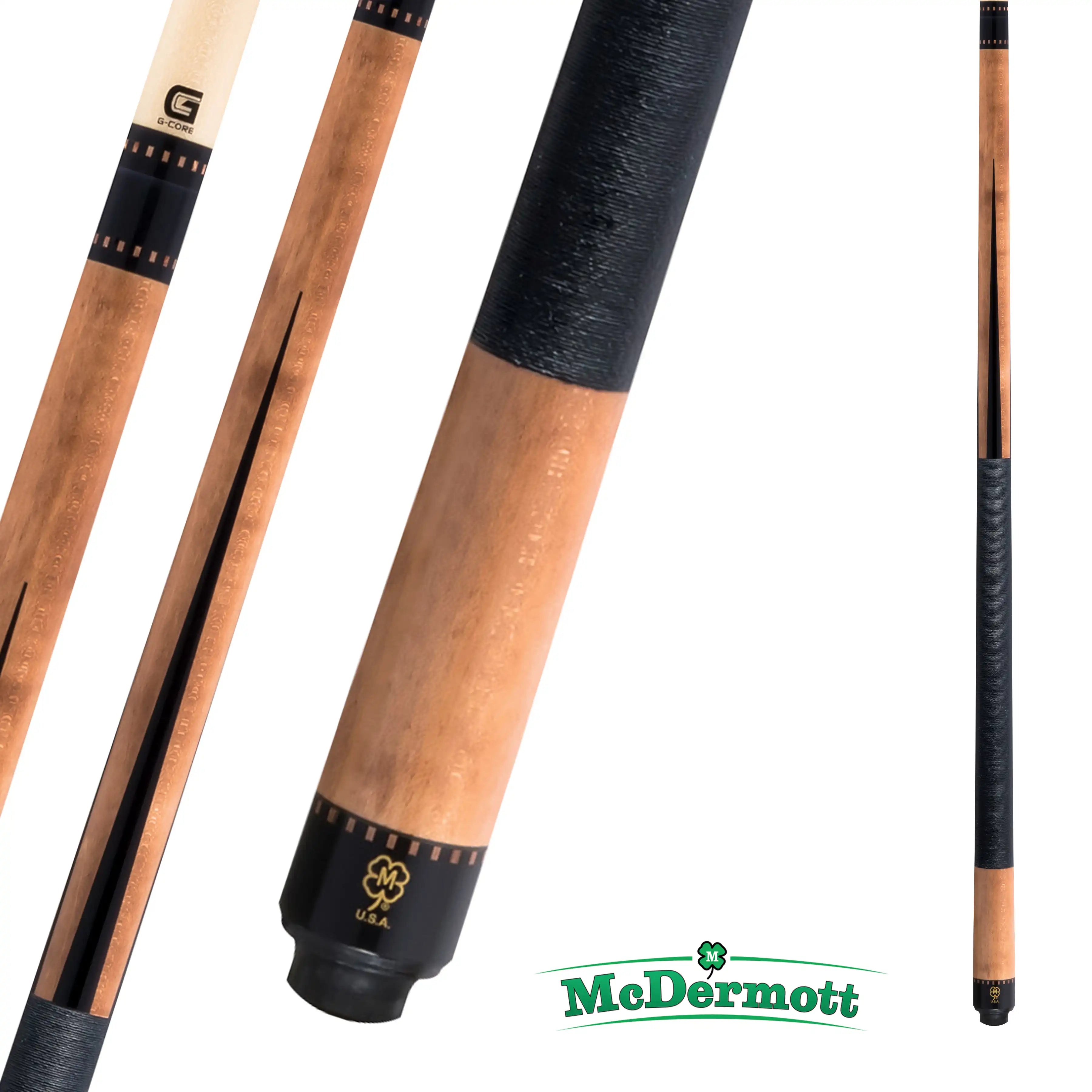 BAGUETTE DE BILLARD MCDERMOTT G-SERIES G341 NOIR ET BEIGE 12.5MM 19OZ