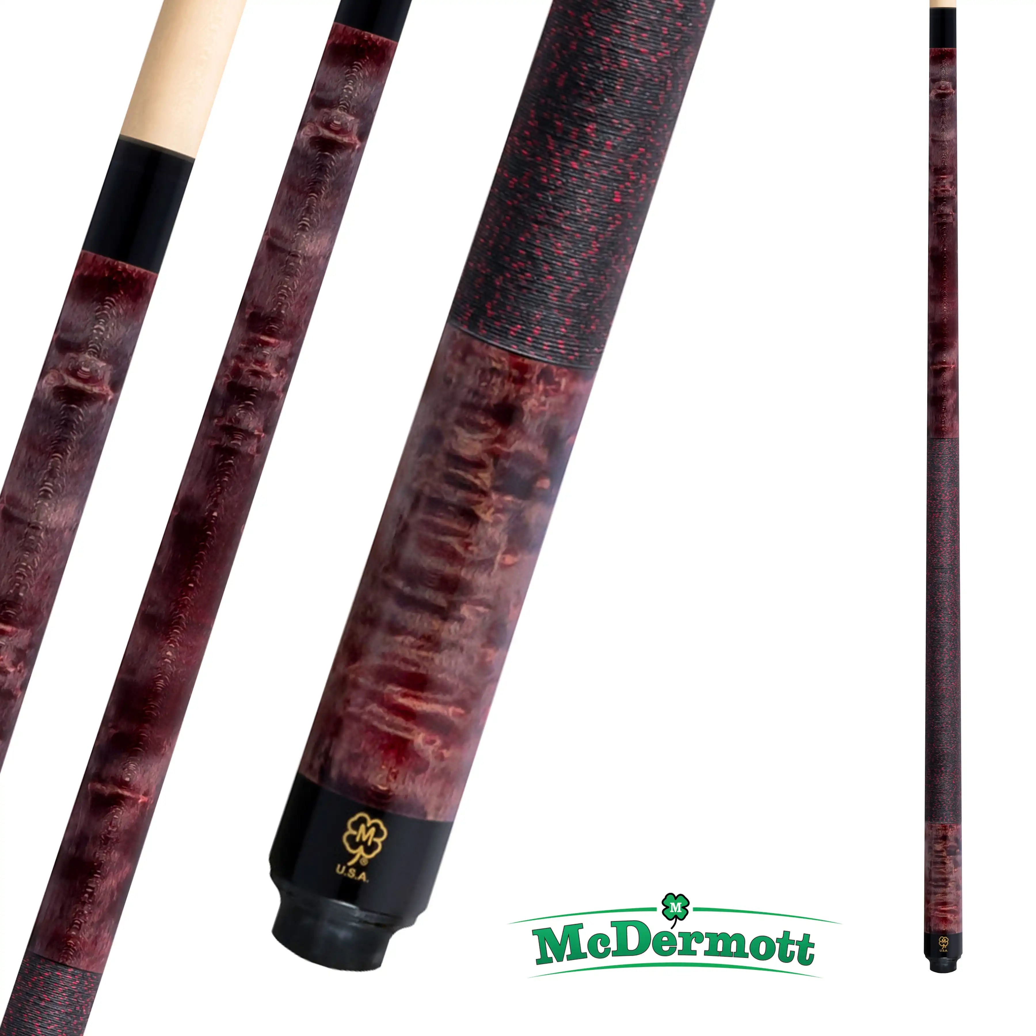 BAGUETTE DE BILLARD MCDERMOTT GS-SERIES GS09 ROUGE ET GRIS 12.5MM 19OZ