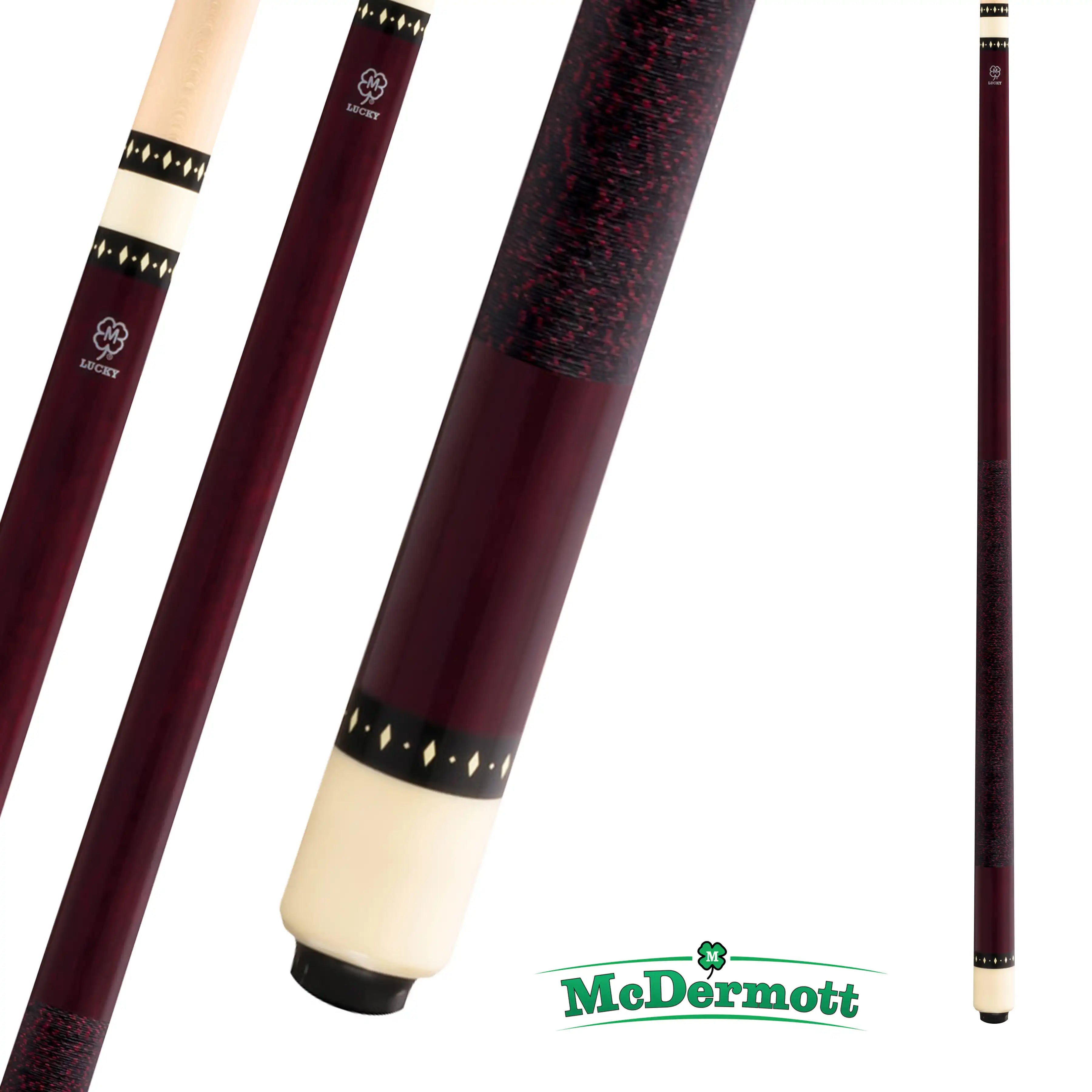 BAGUETTE DE BILLARD MCDERMOTT LUCKY SERIES L6 BOURGOGNE 13MM 19OZ