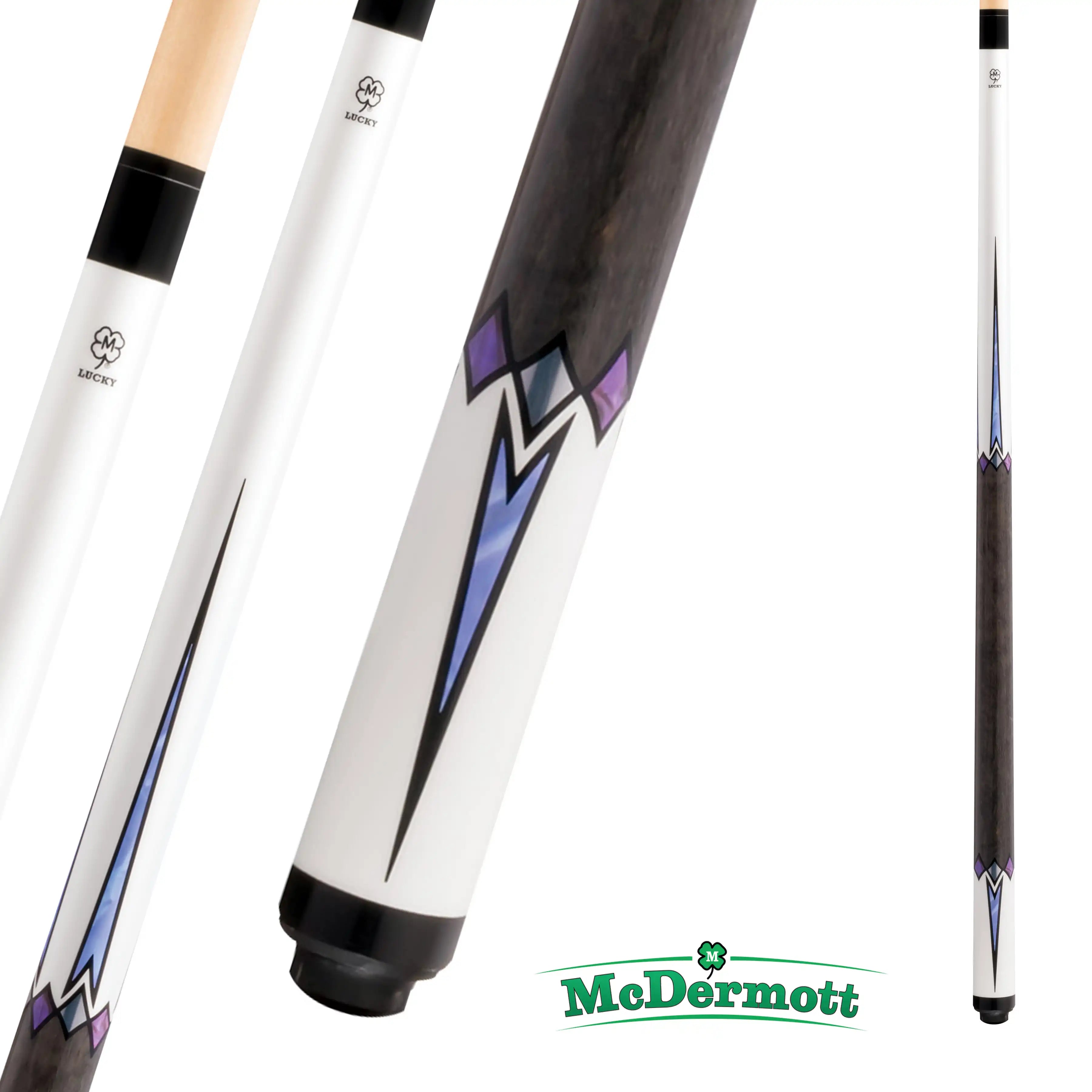 BAGUETTE DE BILLARD MCDERMOTT LUCKY SERIES L75 BLANC 13MM 19OZ