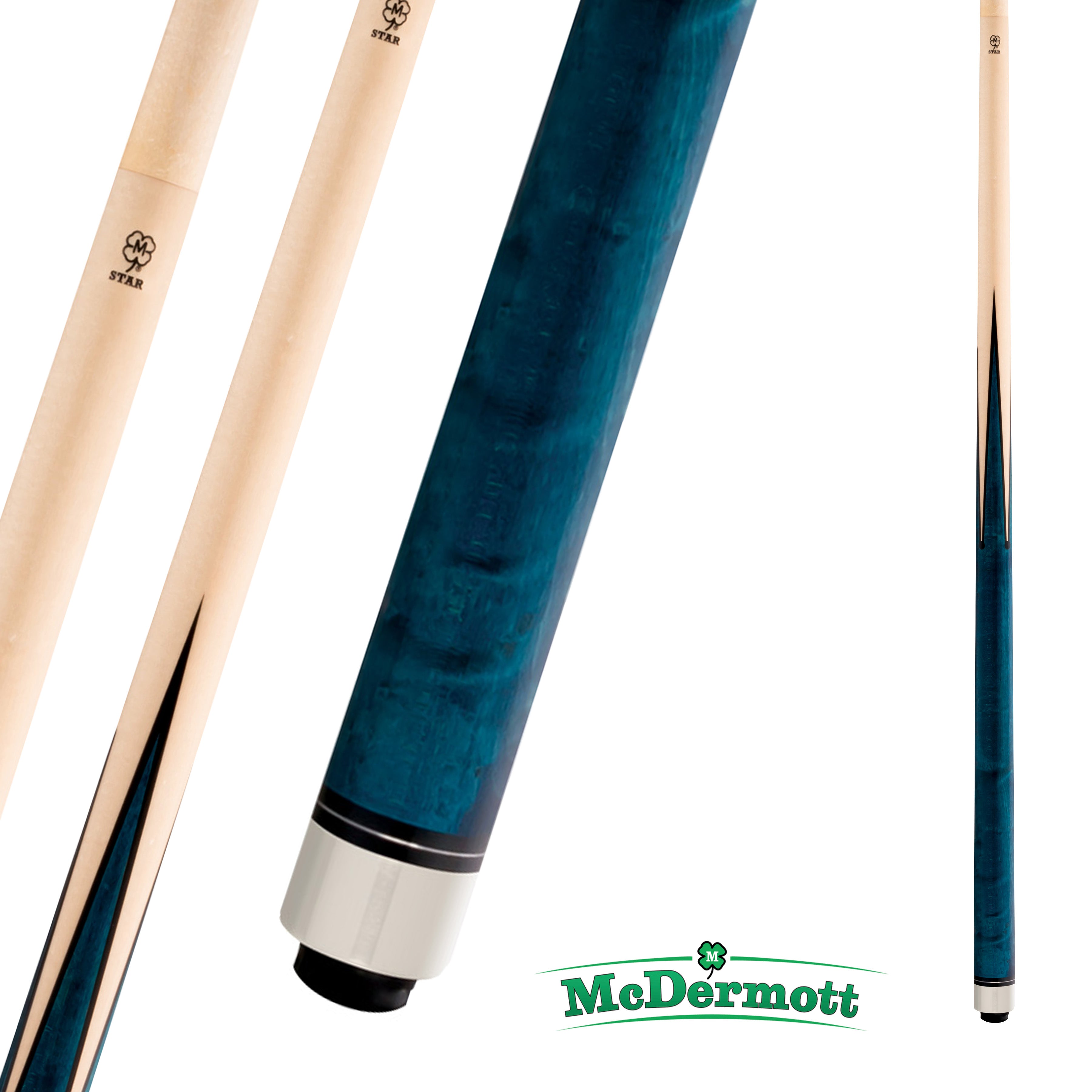 BAGUETTE DE BILLARD MCDERMOTT STAR SERIES S67 BLEU ET BEIGE 13MM 19OZ
