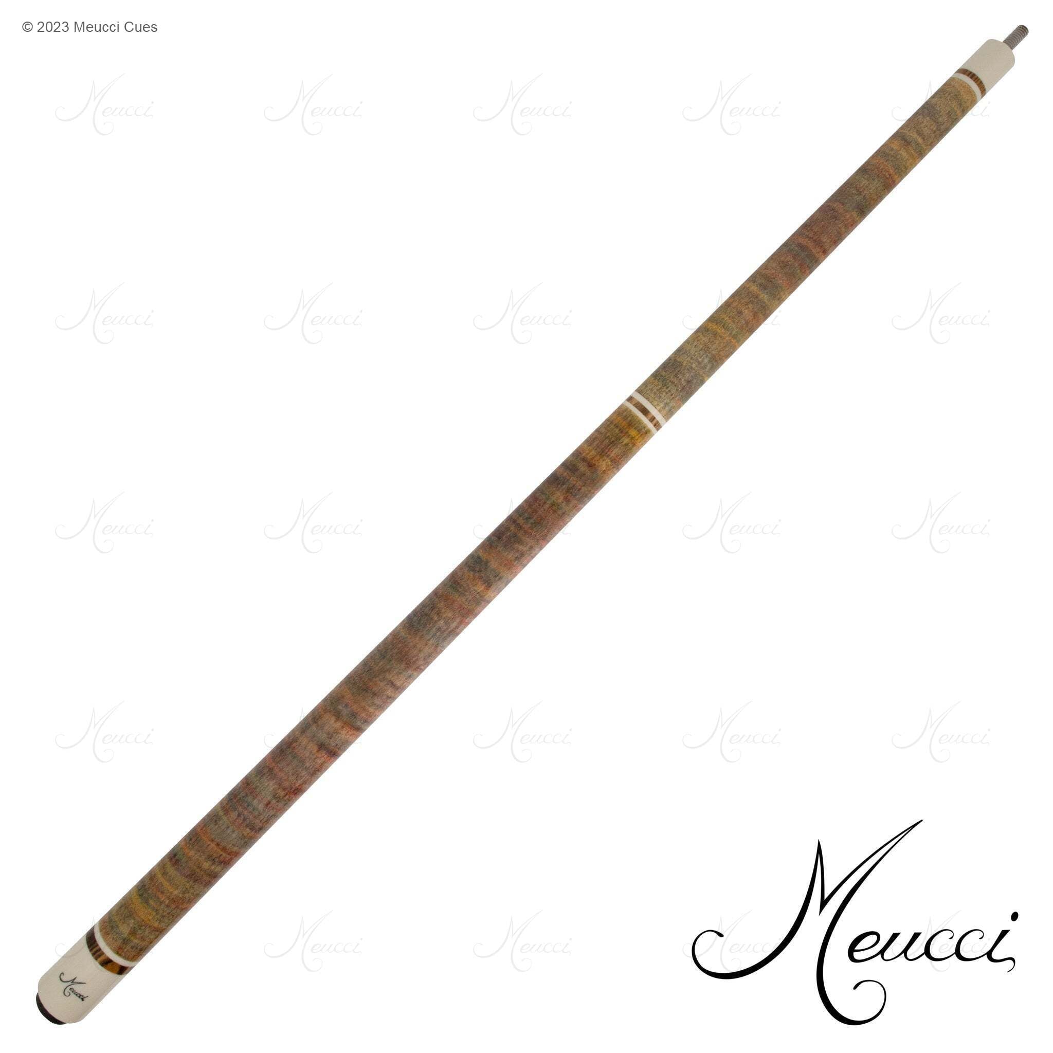 BAGUETTE DE BILLARD MEUCCI ALL NATURAL WOOD 1 ARC-EN-CIEL 12.5MM 19OZ