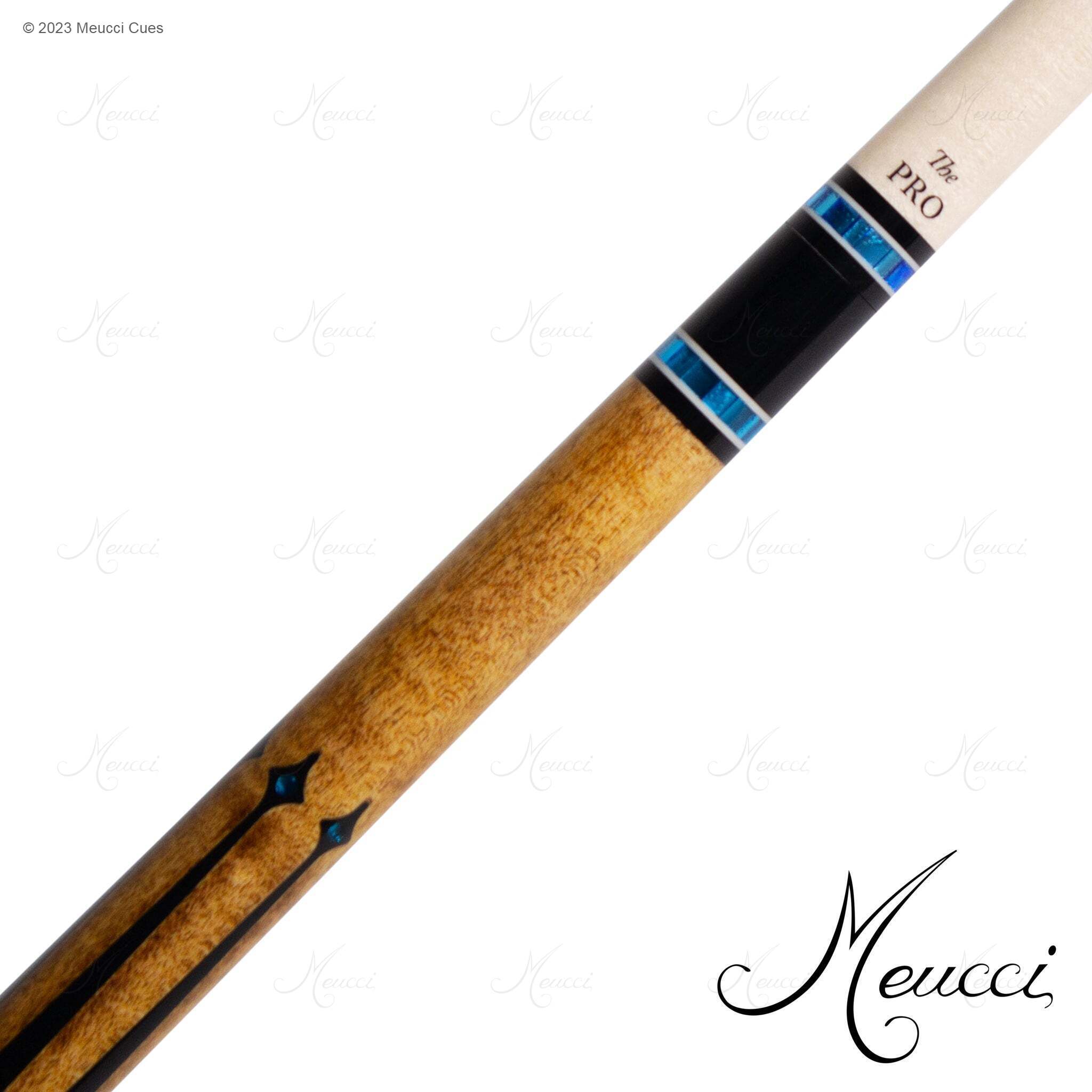 MEUCCI POOL CUE HI-PRO 3 BLUE 12.5MM 19OZ