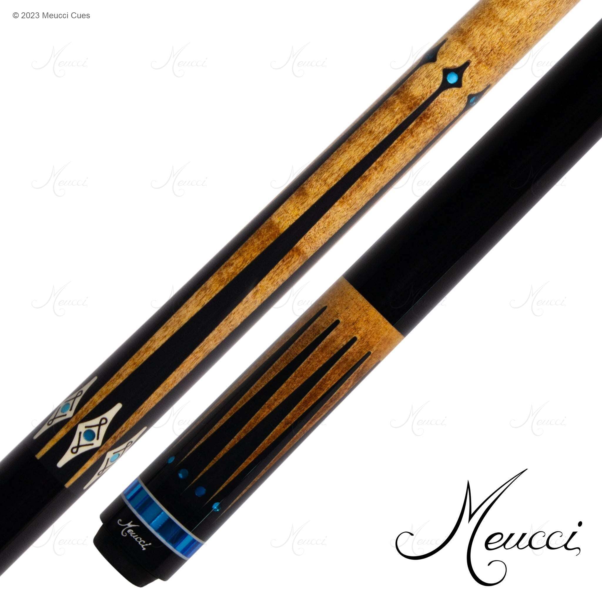 MEUCCI POOL CUE HI-PRO 3 BLUE 12.5MM 19OZ