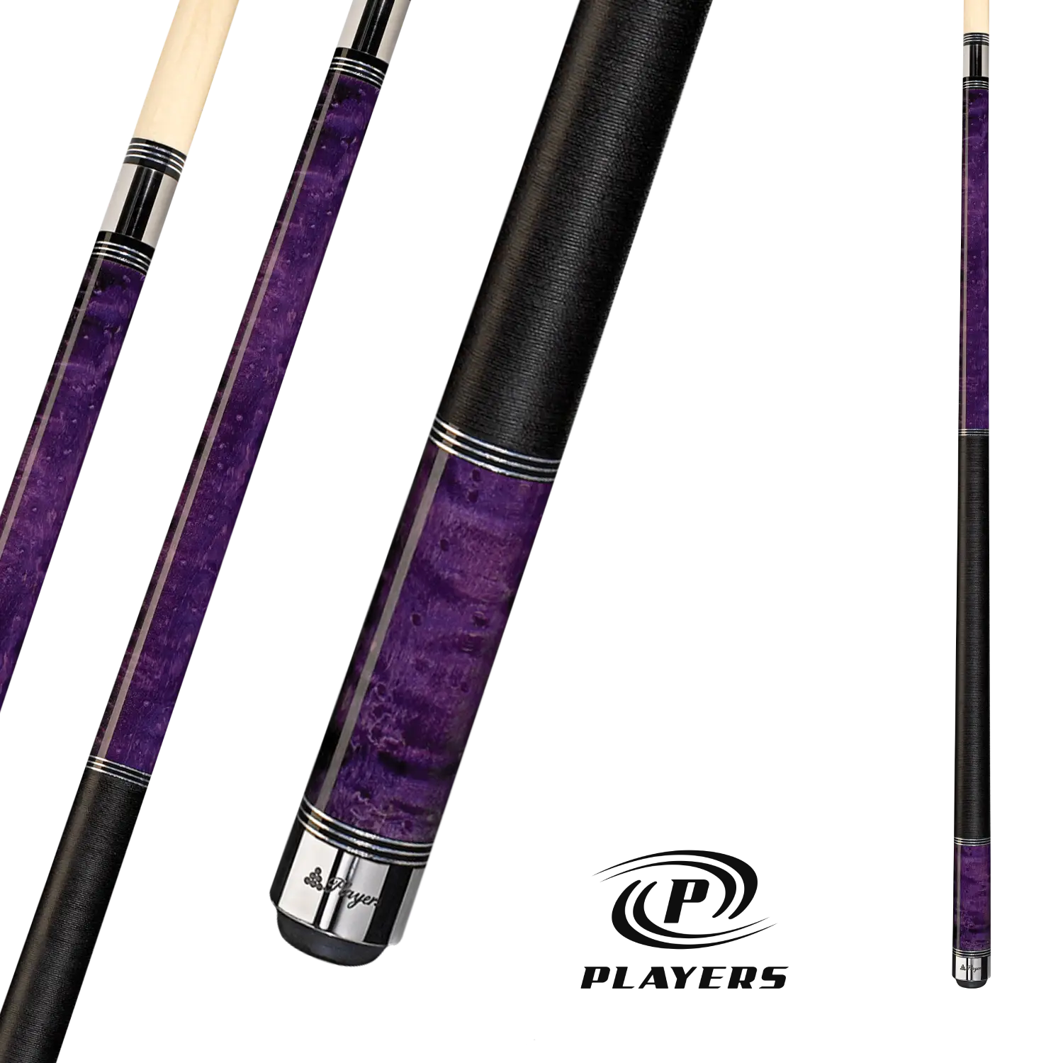 BAGUETTE DE BILLARD PLAYERS VIOLET BIRDSEYE 19 OZ 13 MM AVEC WRAP