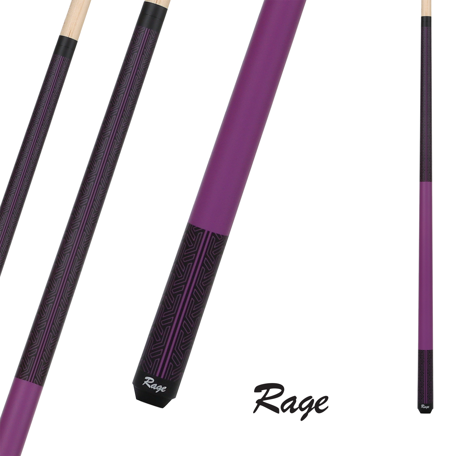 BAGUETTE DE BILLARD RAGE MAUVE MATTE GALAXY 13MM 19OZ